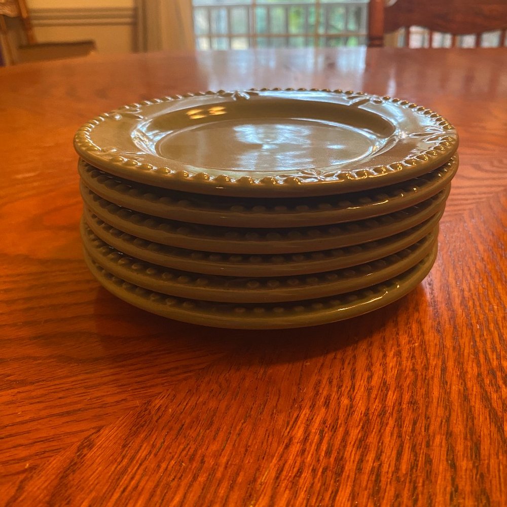 Set of 6 Sorrento Debby Segura Designs 6" Bread & Butter Plates